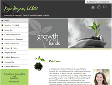 Tablet Screenshot of kylebryantherapy.com